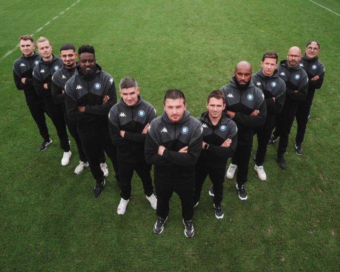 🔵⚪️  Le staff du FC Versailles sous la houlette de Jordan Gonzalez entraineur principal des Versaillais !

📸<a href="/FC_Versailles/">FC Versailles</a>