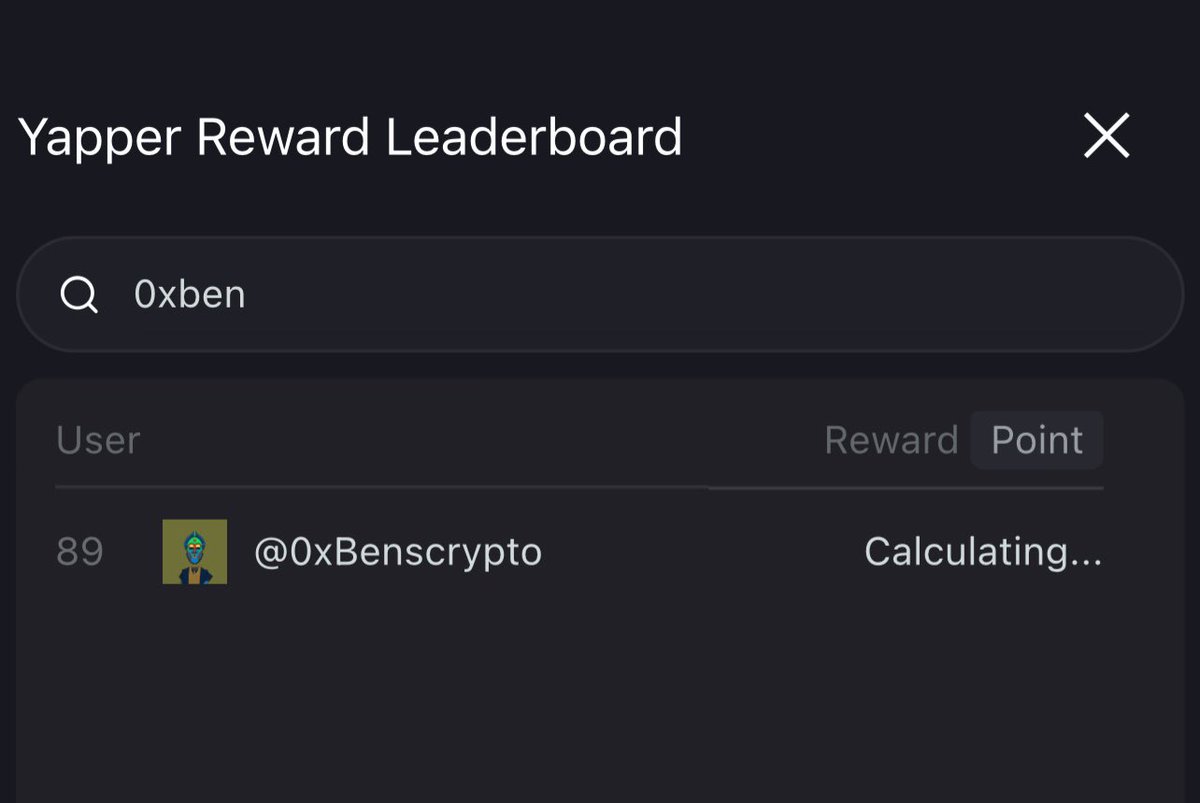 Now sitting comfy at position 89 on the <a href="/LumiterraGame/">Lumiterra (mainnet arc)</a> Megadrop leaderboard.

Ben made top 100. Now Ben wants top 50.

Let’s do more guys. GLUMI 🟨💛🟨💛