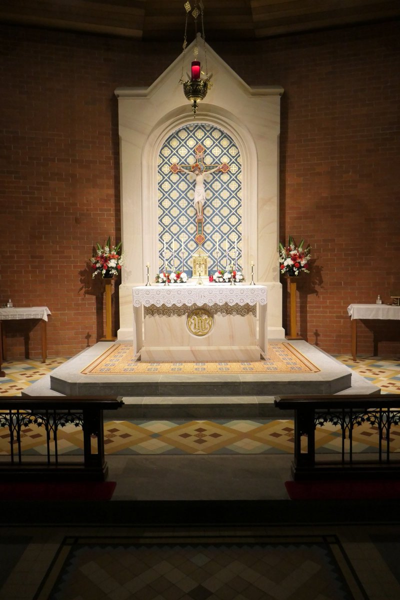 V.VIII.2025 - 9th Anniversary of the consecration of the altar in St Philip's Church, Blackburn North. "The Christian altar is by its very nature properly the table of sacrifice and of the paschal banquet."