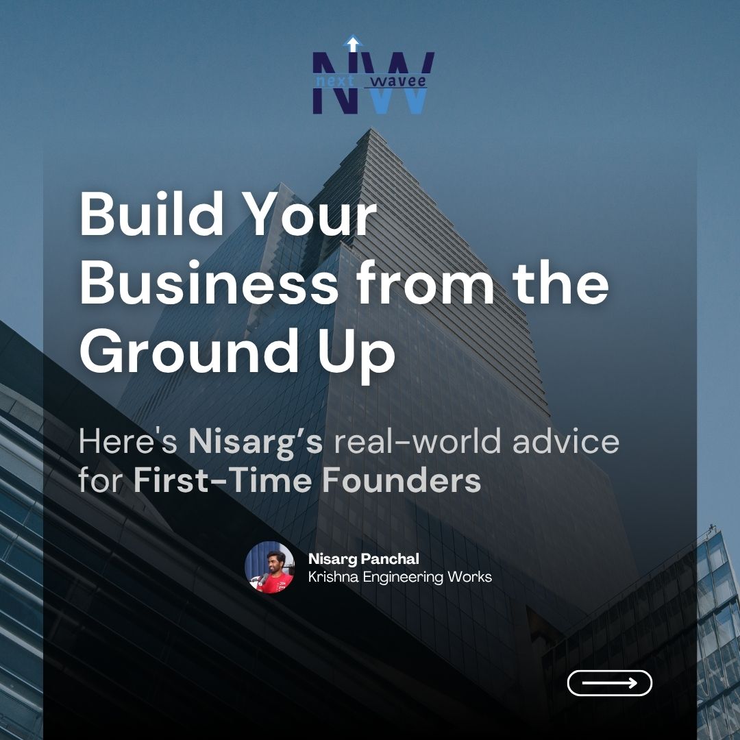 next_wavee's tweet image. Starting your business?
Nisarg Panchal shares key lessons for founders:
• Timelines slip
• Quality matters
• Cash flow is king
• You lead the vision
Real insights. No fluff. 

#FounderTips #nextwavee #nextwaveetalks #foundermindset #growthmindset