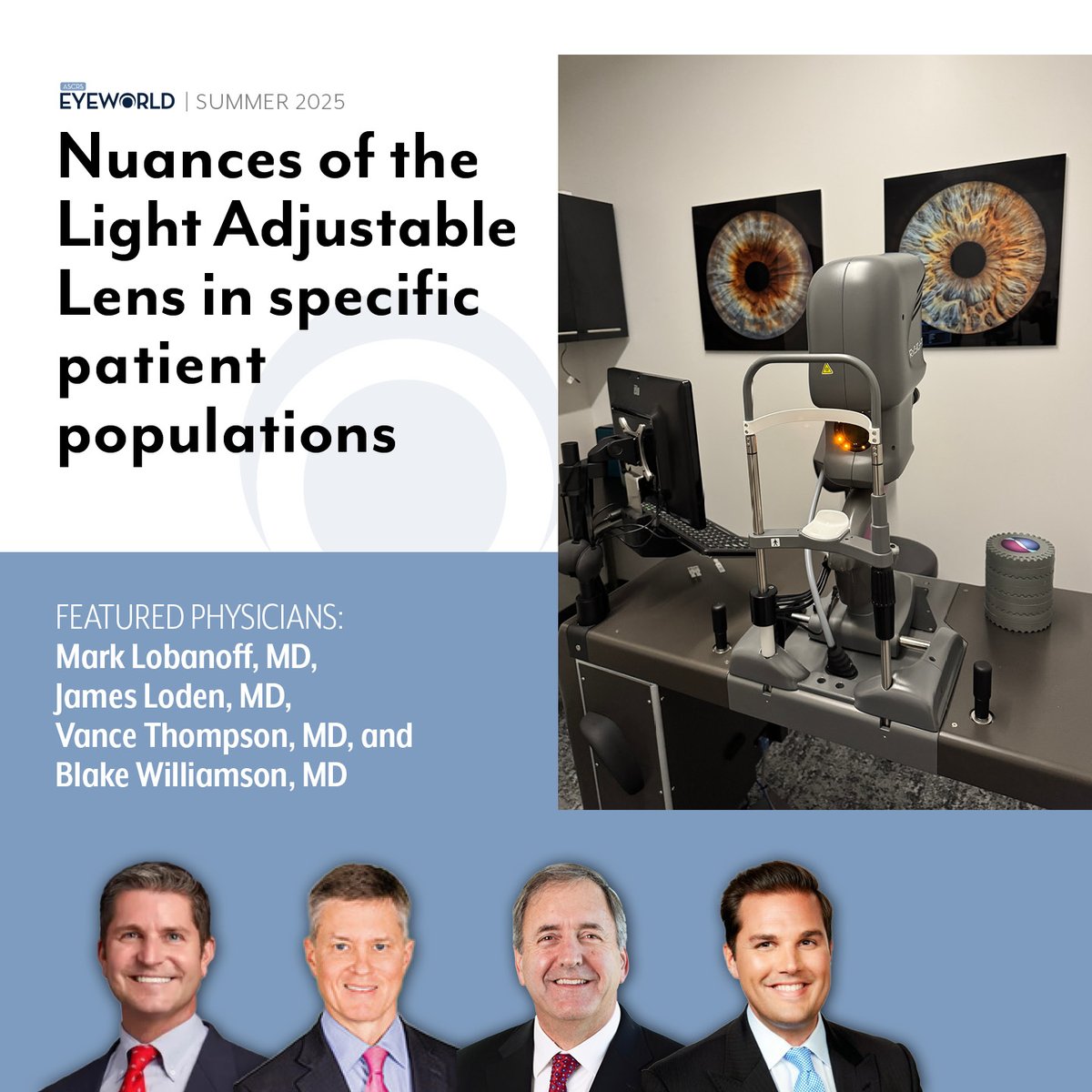 The nuances of the Light Adjustable Lens (RxSight), including its limitations, challenges, and factors to consider for ensuring success in routine and unusual cases, were discussed by a range of experienced surgeons. Read their insights bit.ly/44XfUBM #EyeWorldMagazine