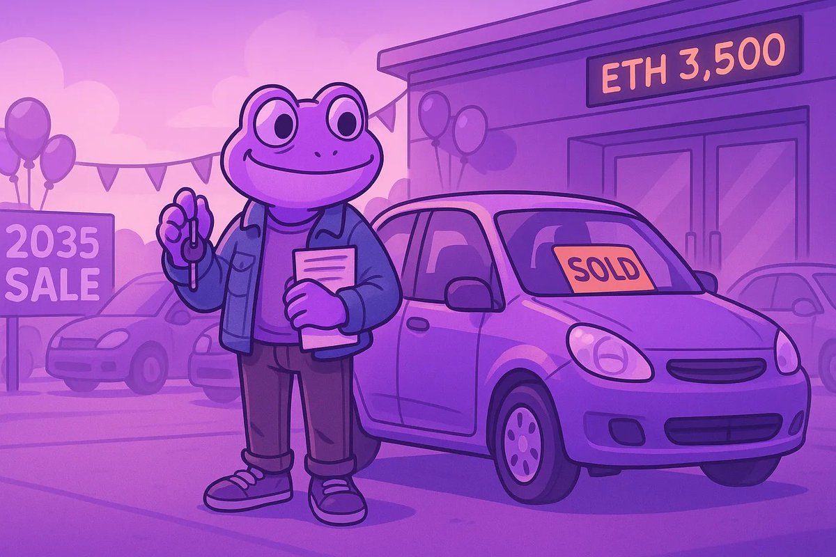 It’s 2035. The Blockworks guys were right. ETH is still $3500.   

Thankfully, you’ve been earning 9% by LPing ETH pools on Aura. That used car is finally yours.

app.Aura.finance