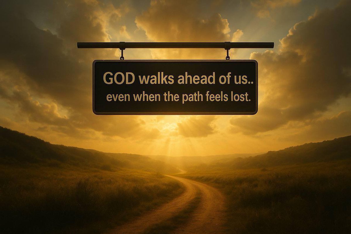 Morning Everyone. ❤️🙏. We are never truly lost.  The Lord walked ahead — quietly, patiently even when the world felt dark.