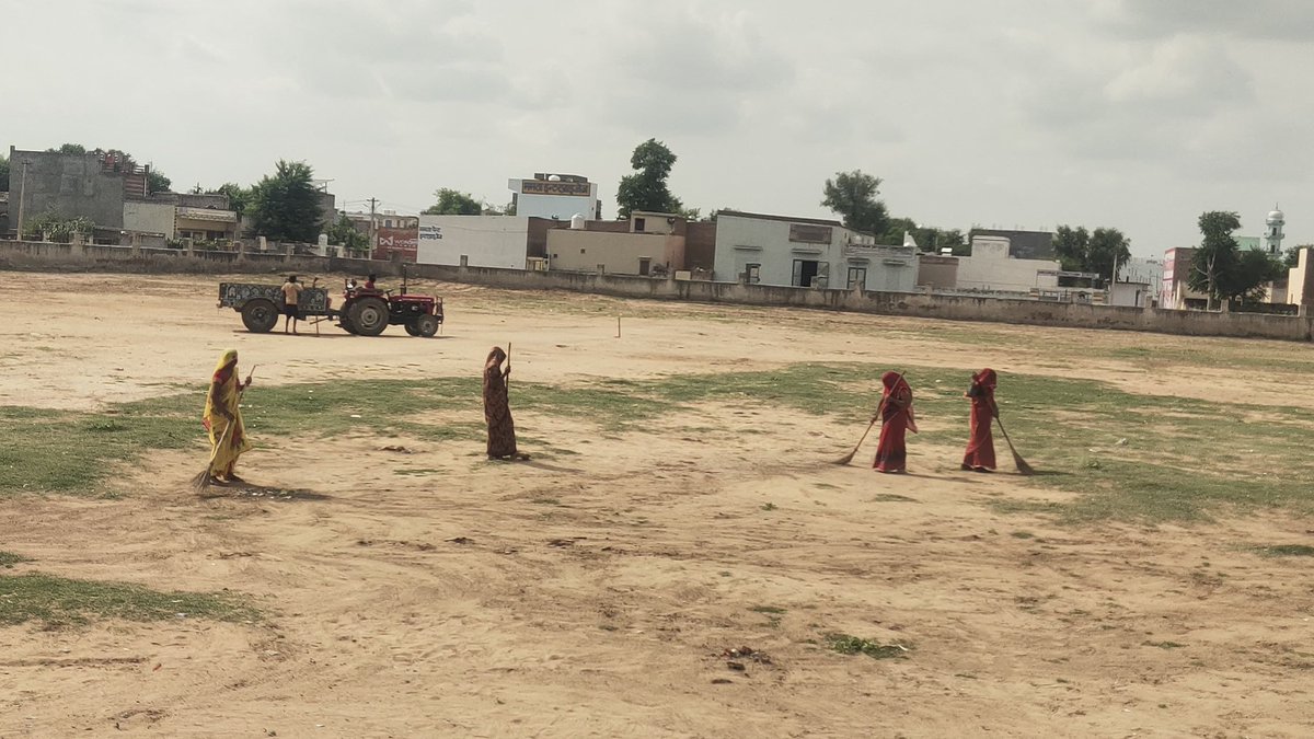 npbbidasar's tweet photo. Cleaning drive of play ground (stadium)by ULB bidasar (800471)
@SwachhBharatGov 
@SmdsbmU 
#ctcrajasthan 
#HarGharTiranga #hargharswachhta https://t.co/23wWqqhows