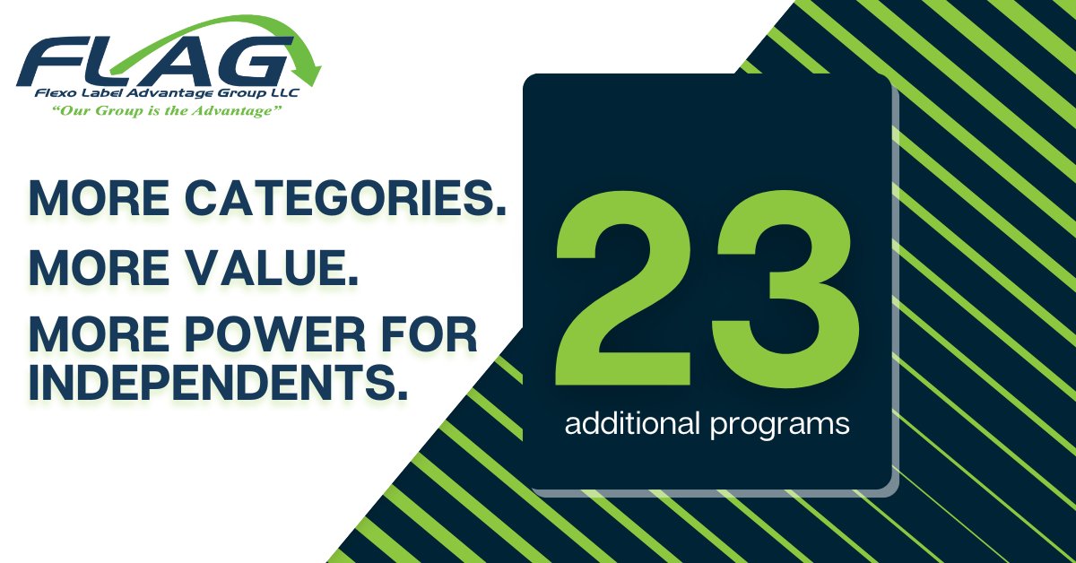 We just dropped 23 NEW Vendor Partner programs EXCLUSIVE to FLAG Members. Thanks to our growing partnership with Corcentric, Members now have access to brand-new savings opportunities.

Not a FLAG Member? You’re missing out. flagadvantage.com/join

#FLAGAdvantage #LabelIndustry