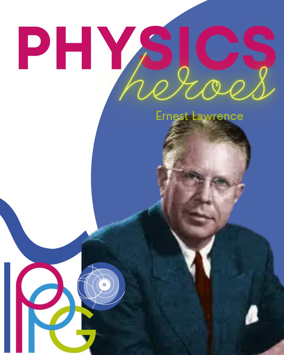 Born in August 1901, Ernest Lawrence revolutionized science by inventing the cyclotron, the first compact particle accelerator. His breakthrough made modern high-energy physics possible and paved the way to CERN’s powerful machines

#PhysicsHero #OnThisDay #Cyclotron #CERN #IPPOG
