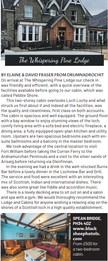 Orbit Communications (@orbit_agency) on Twitter photo Nice piece of media coverage in <a href="/ScottishField/">Scottish Field</a> for <a href="/blacksheephotel/">Black Sheep Hotels</a> stunning Whispering Pine Lodge hotel, which overlooks Loch Lochy #BlackSheepHotels #hotel #luxury #Highlands Nice piece of media coverage in <a href="/ScottishField/">Scottish Field</a> for <a href="/blacksheephotel/">Black Sheep Hotels</a> stunning Whispering Pine Lodge hotel, which overlooks Loch Lochy #BlackSheepHotels #hotel #luxury #Highlands