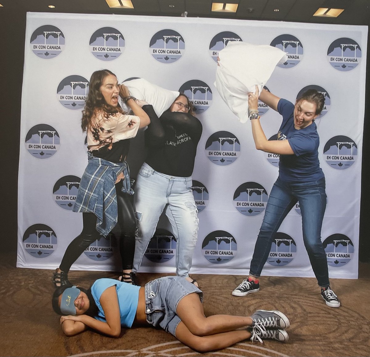 fvllninlove's tweet photo. missing my besties a little extra today tbh @MelanieScrofano @KatBarrell @heydorothea @ (dani’s account isn’t popping up pls hold) https://t.co/PH1HGk7k9Q