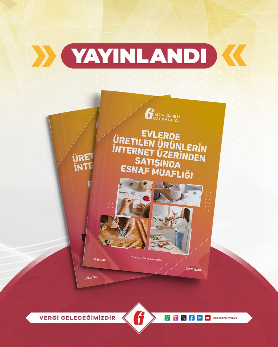 gibsosyalmedya's tweet photo. «Evlerde Üretilen Ürünlerin İnternet Üzerinden Satışında Esnaf Muaflığı Rehberi» sitemizde (https://t.co/lt7GUoszwW) yayınlandı.

https://t.co/WcOTQbQe4J

#GİB #VergiGeleceğimizdir https://t.co/kKG8HelXVv