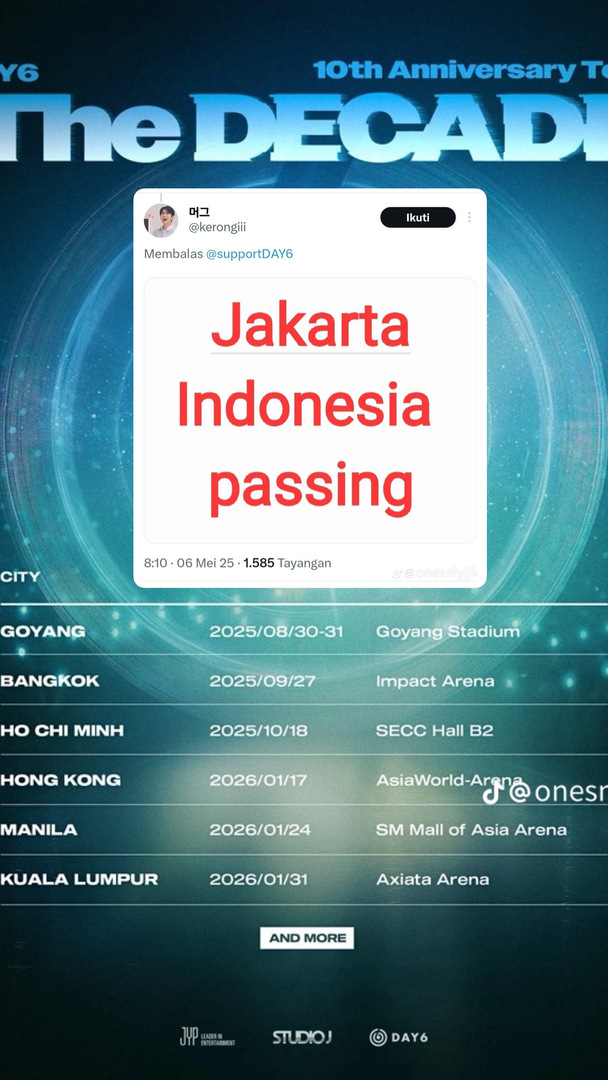 starfess's tweet photo. -star the real passing😭😭 wkwk world tour day6 g ada indo https://t.co/1fcOw0sHV3