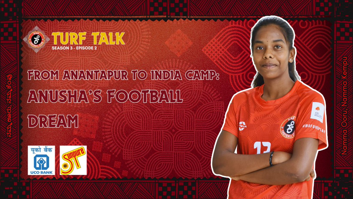 Turf Talk S3 E2 | Kemp FC’s Secret Weapon: Anusha’s Journey to Indian National Camp 🇮🇳 

Watch the full video on YT 👇🏼

📷 : youtu.be/8UAMAjse760