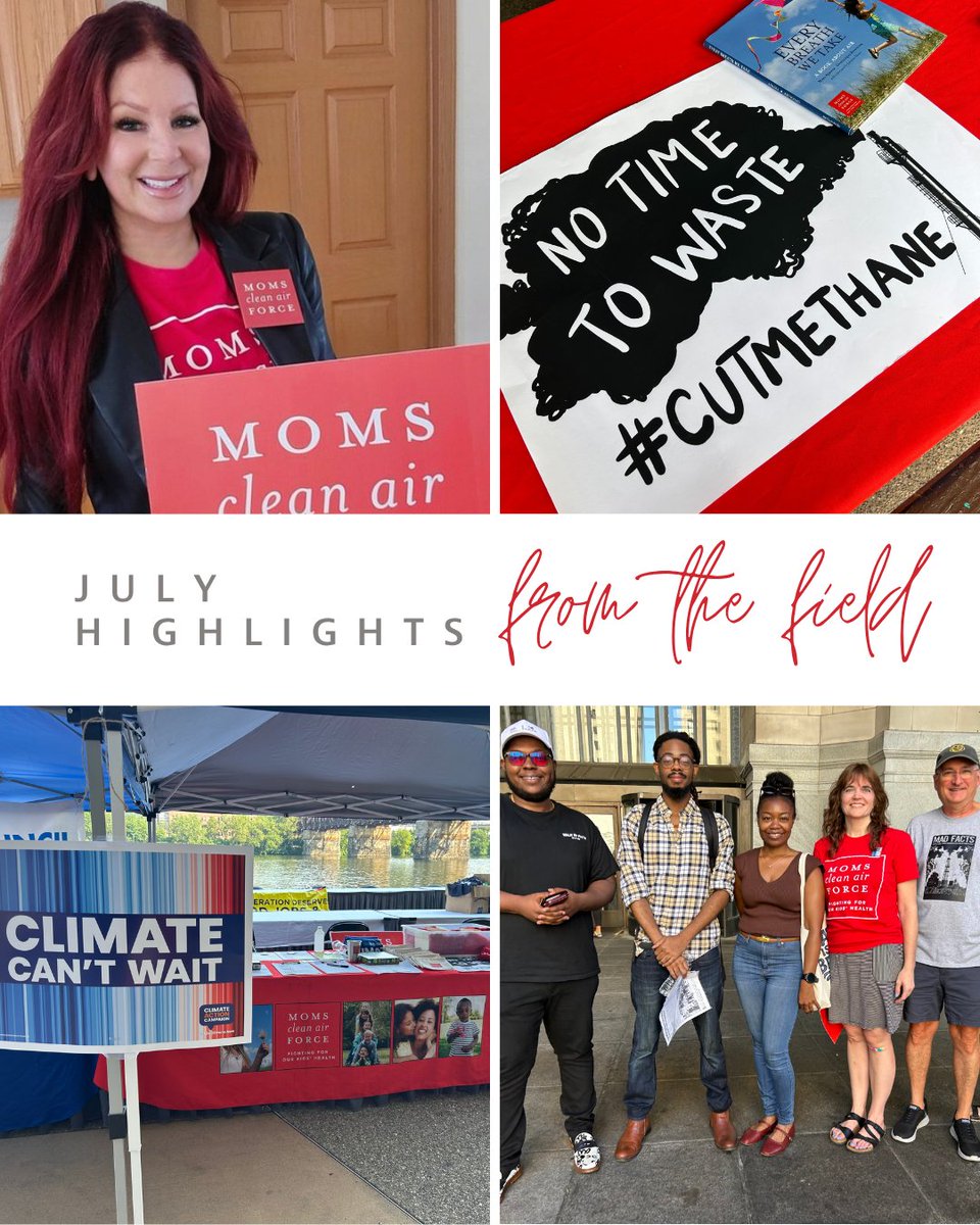 As our #MomsSummerofAction continues, organizers from <a href="/CleanAirMoms_WI/">Wisconsin Moms</a> to <a href="/CleanAirMoms_NM/">New Mexico Moms</a> worked to bring attention to the real impacts climate change is having on families and to air pollution across the nation. Our children rely on us to protect and defend them!