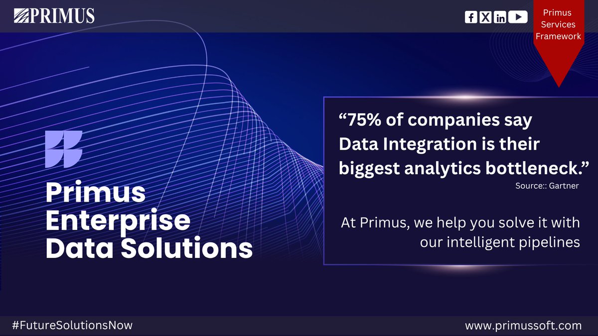 PrimusSoftCorp's tweet image. At #Primus, we develop secure, scalable, and resilient data infrastructure that serves as the backbone for enterprise analytics. Are you ready to transform your #datainfrastructure? 

Discover how our #EnterpriseDataSolutions can empower your business: bit.ly/3Ua6uho