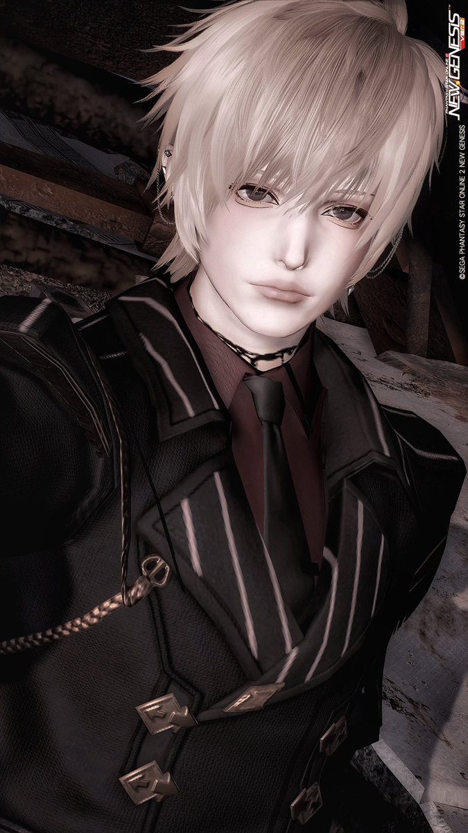 金髪インテリメガネになってた推しに触発されて作っちゃった👼🏻
メガネON/OFF ver
#PSO2NGS__SS 
#メンテの日なのでSSを貼る