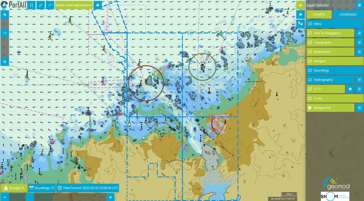 To  support the development of products and services that enhance  navigators’ safety and address their operational needs, Shom is  releasing new S-100 test datasets for professional use.
Access the S-100 test datasets : diffusion.shom.fr/expertises-for…