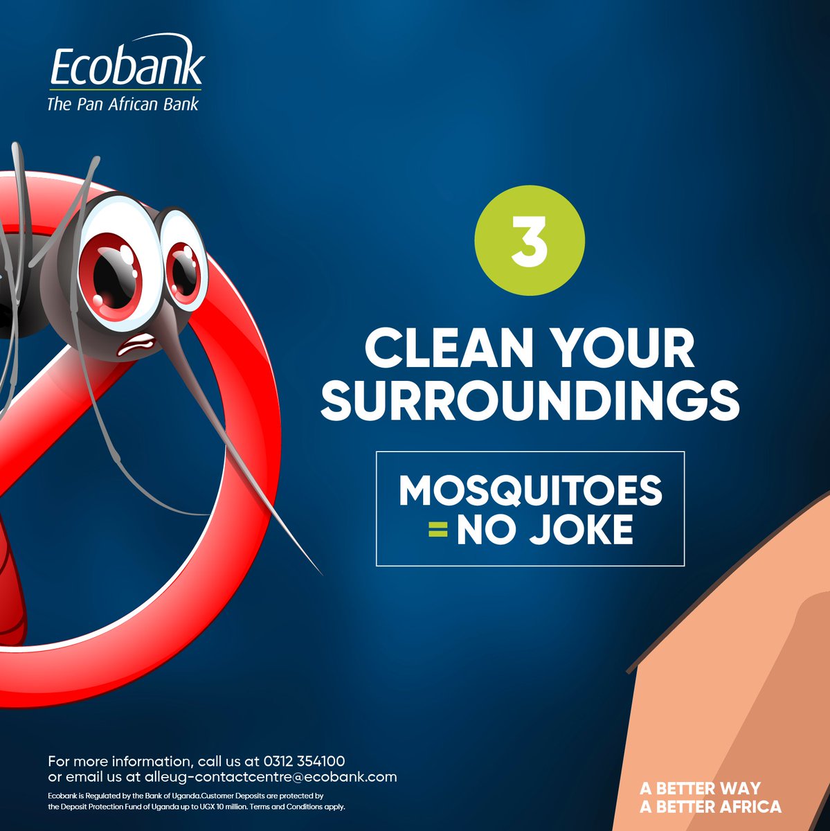 Malaria is preventable and treatable let’s take action and stay safe. Protect yourself and your family from malaria using simple steps. 

#StopMalaria
#ZeroMalariaUG