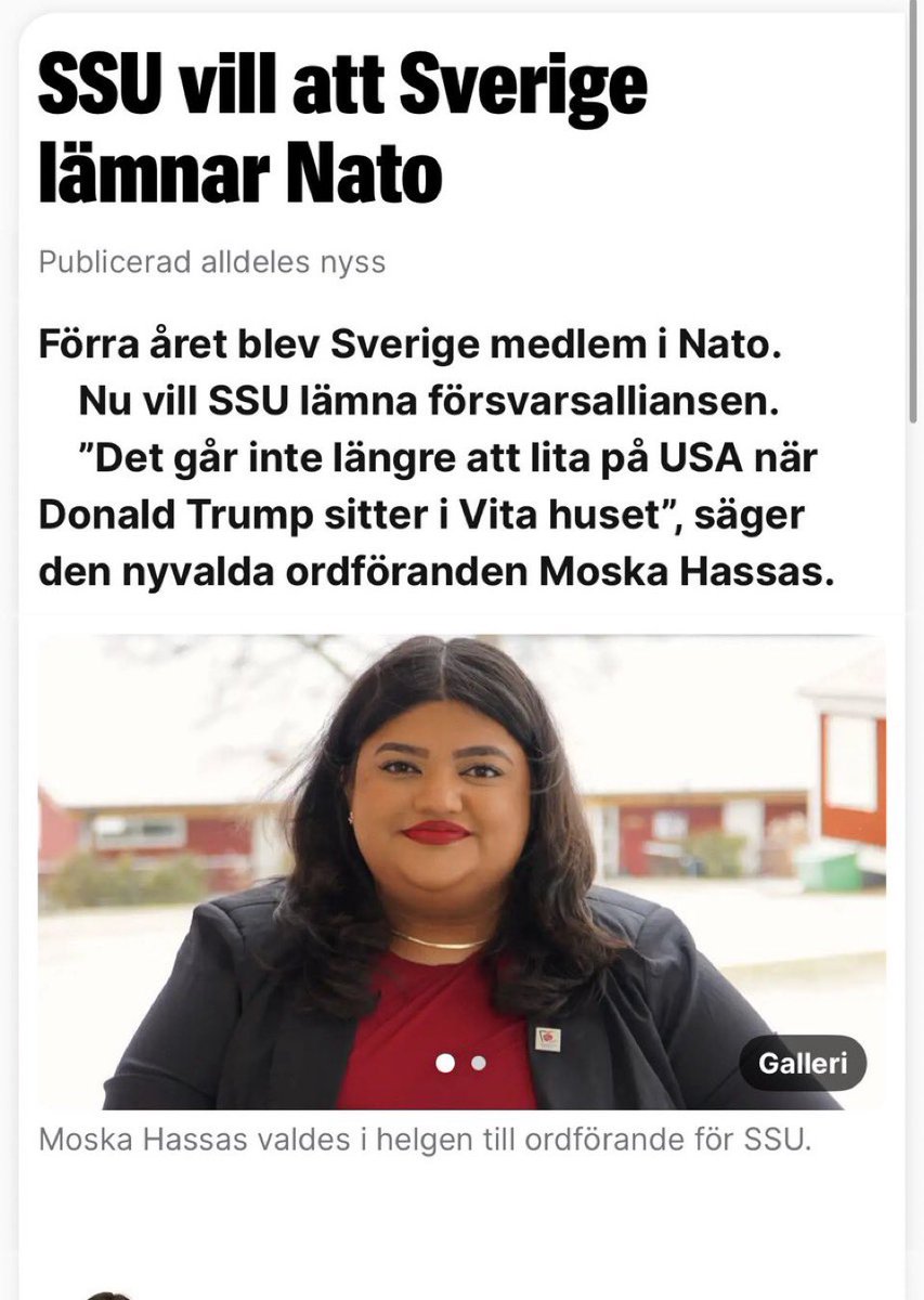 Samma SSU som har lurat pensionärer och vill höja skatten tycker att Sverige ska lämna Nato.