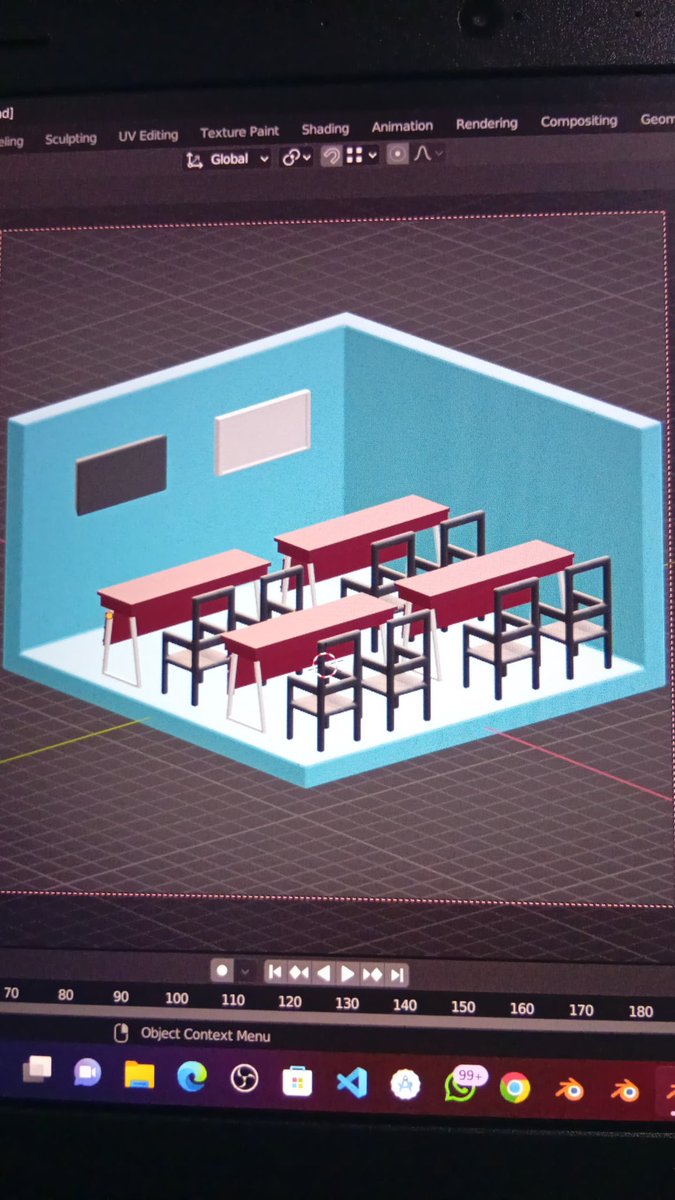 thegirlchildvsi's tweet photo. Isometric lecture in the 3D Animation and Modelling class! Here our STEAMinists are redesigning their class using Blender #FEFOSC2025 https://t.co/uRVj8oveZq