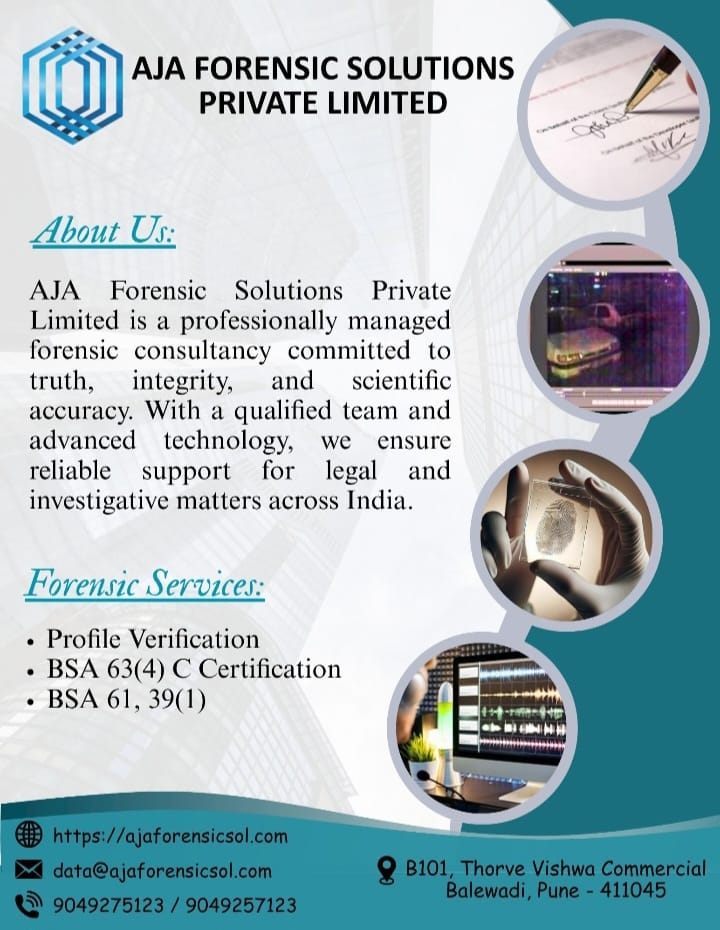 AjaForensic's tweet image. "Truth lives in the data - we help you find it."
.
.
.
#signatureverification #profileverification #63c #fingerprint #forensics #digitalforensics #audioanalysis #videoanalysis #hashvalue.