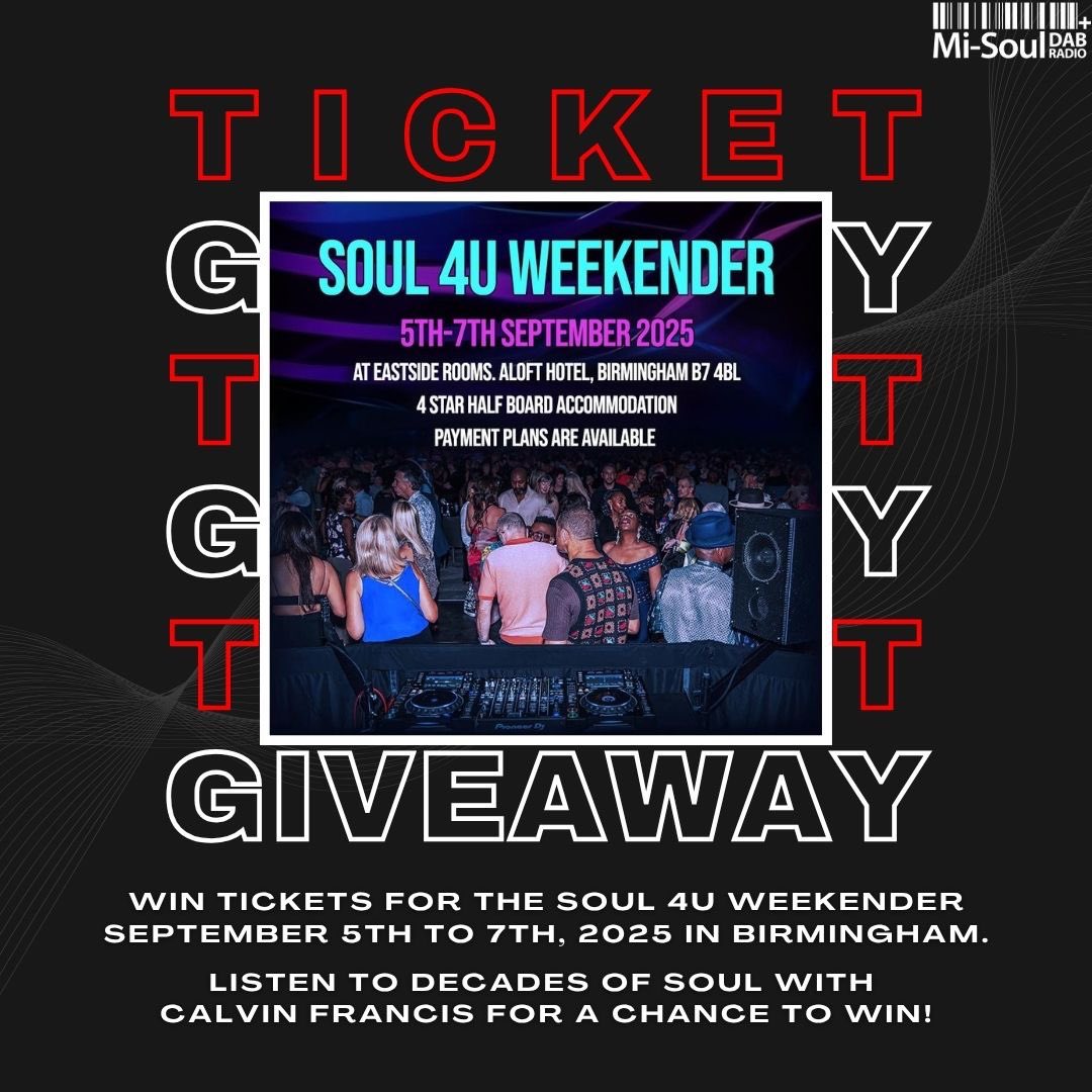 Decades of soul this Thursday 7-9pm on mi-soul it’s a bumper giveaway with tickets for Soul 4 U weekender, album of the week from Anthony Hamilton and lots of great music tune in via DAB+, Online, On Mobile smart phone and in your smart speaker 👍🏽🍷