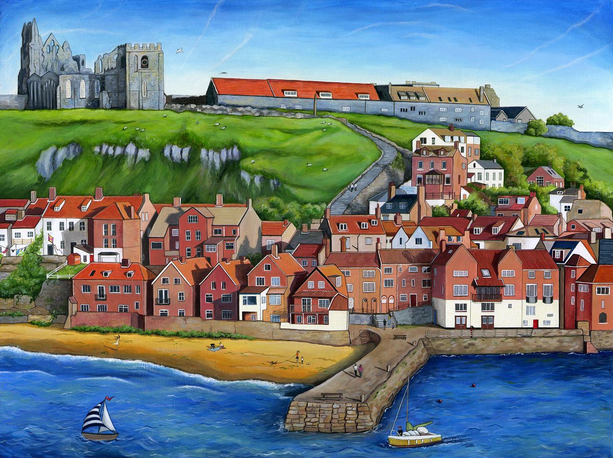 ‘Whitby, a seagulls eye view’ by Eve Melia