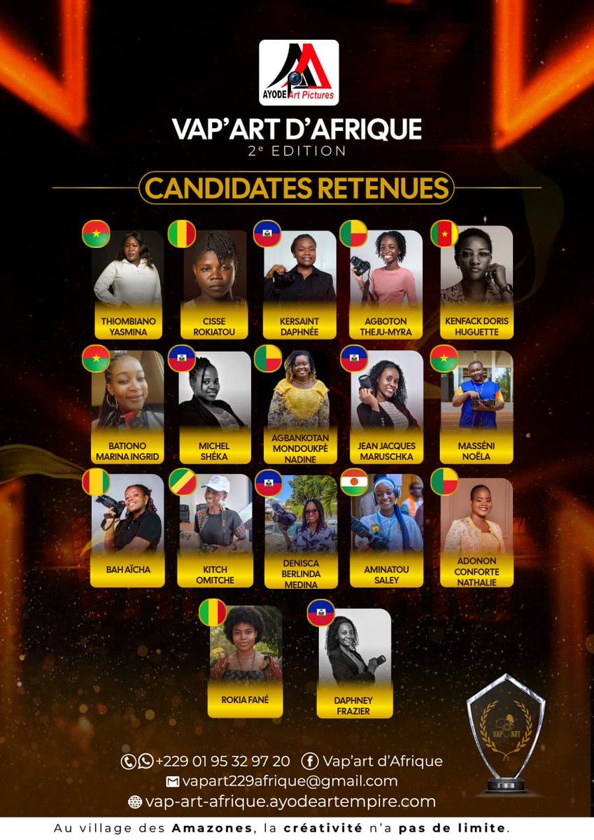 Le Festival Village des Amazones Photographes d'Afrique VAP'ART reprend cette année avec de nouvelles Amazones de la photographie.