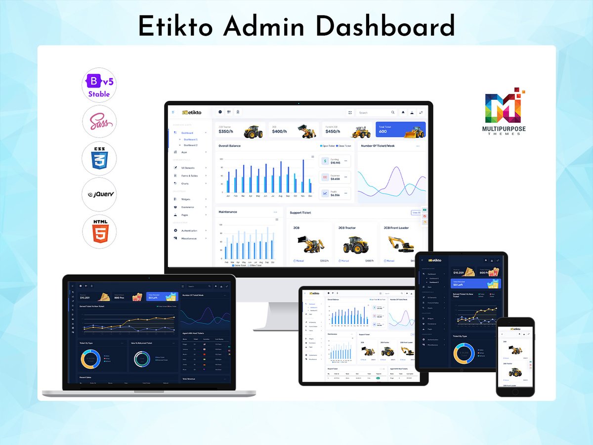 MultiStoreTheme's tweet image. Manage Customer Queries Efficiently with Our Support Ticket Dashboard
.
Buy : themeforest.net/item/etikto-ad…
.
#SupportDashboard #TicketingSystem #HelpdeskUI #CRMDashboard #AdminTemplate #Bootstrap5 #TicketManager #SupportTeamTools #CustomerSupportUI #ResponsiveDashboard #HelpdeskAdmin