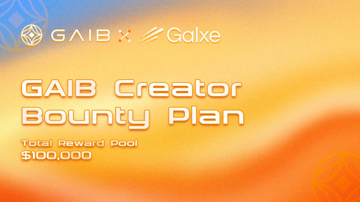 🔥 Calling all creators!

We’re launching the $100K Rewards GAIB Creator Bounty Plan — a long-term rewards program for creators helping shape the future of RWAiFi.

Want in? Here’s how👇