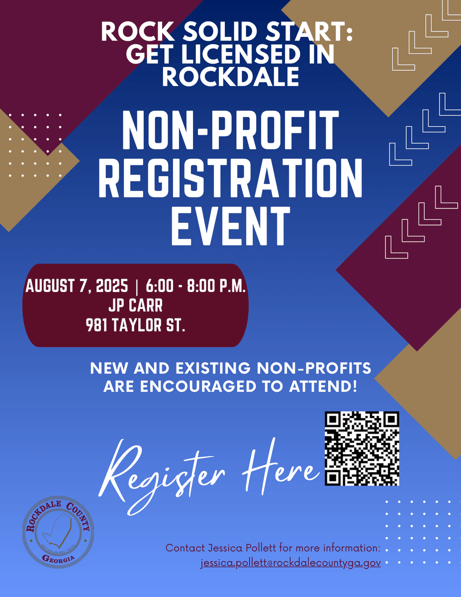 RockdaleGov's tweet photo. 🚨Rockdale Nonprofits! 🚨
Starting or managing a nonprofit, HOA, church, or youth club? You may want to register!
Join us for Rock Solid Start
📅 This Thursday Aug 7th |⏰ 6–8PM
📍 JP Carr (981 Taylor St)
✔️ On-site help
💳 $10 fee (card only)
#RockdaleReady #RockSolidStart https://t.co/iCec9obTJL