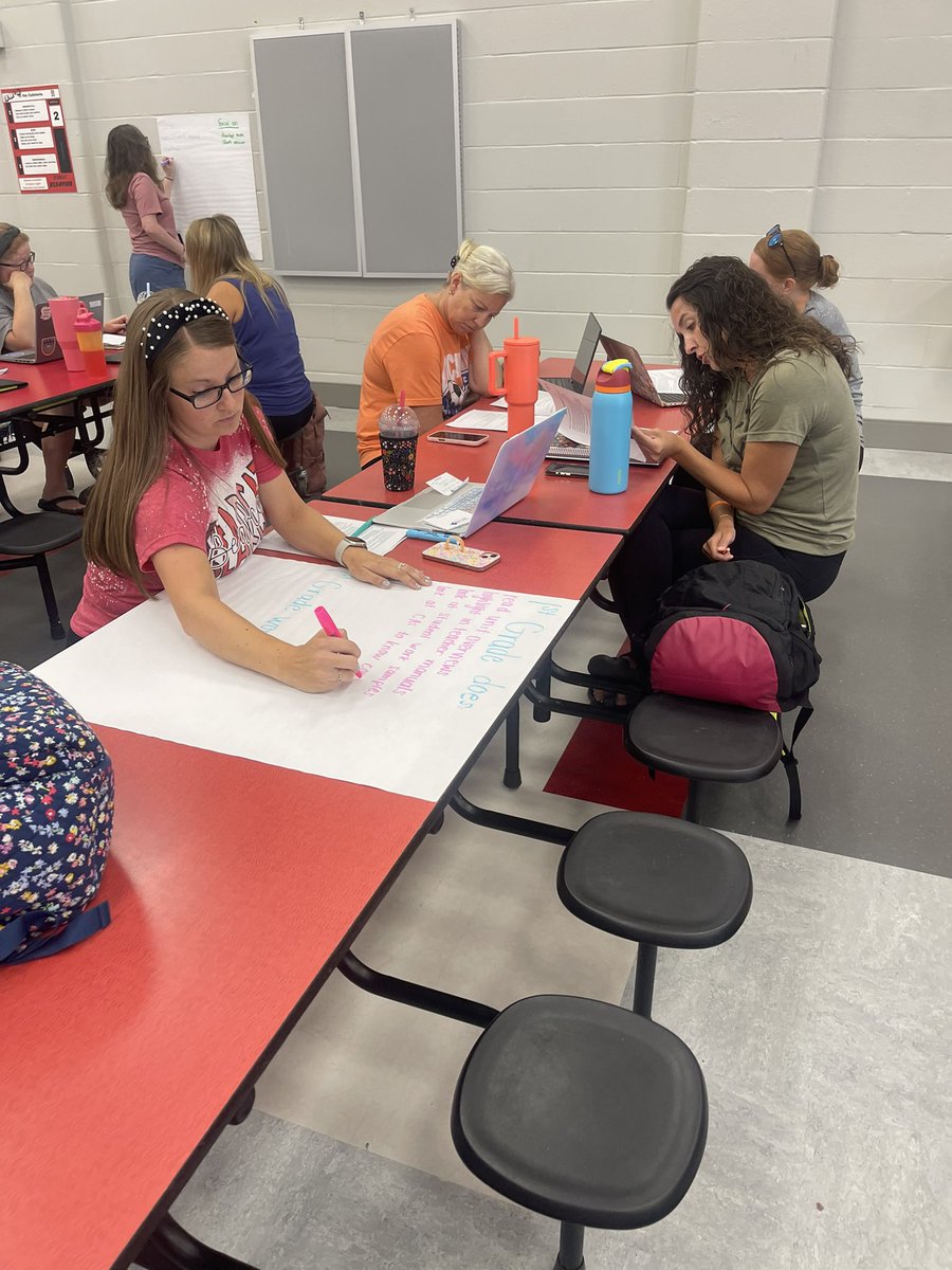 WTE teachers working on intellectual preparation and intentional planning of assessments today! #wtetowerup