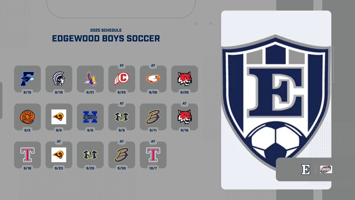 Mark your calendars, Cougar Nation! The 2025 Boys Soccer schedule has officially dropped. Get ready for an incredible season ahead! #THEEDGE <a href="/SWBLSPORTS/">Southwestern Buckeye League</a> @EDGEWOODATHLET1 @SWOSPORTSDAILY @THEREPORTOHIO @EDGEWOODBANDS