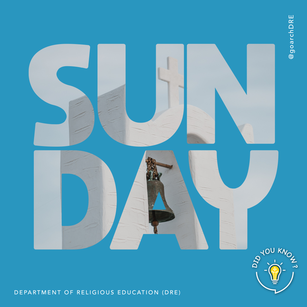 DRE | Department Religious Education (@goarchdre) on Twitter photo Did you know Orthodox Christians observe the Sabbath on Sunday — the Lord’s Day?
Read more in our downloadable, shareable, printable DRE 1-pager: goarch.org/departments/re…
Have a question you want answered by Did You Know? DM or email us: religioused@goarch.org Did you know Orthodox Christians observe the Sabbath on Sunday — the Lord’s Day?
Read more in our downloadable, shareable, printable DRE 1-pager: goarch.org/departments/re…
Have a question you want answered by Did You Know? DM or email us: religioused@goarch.org