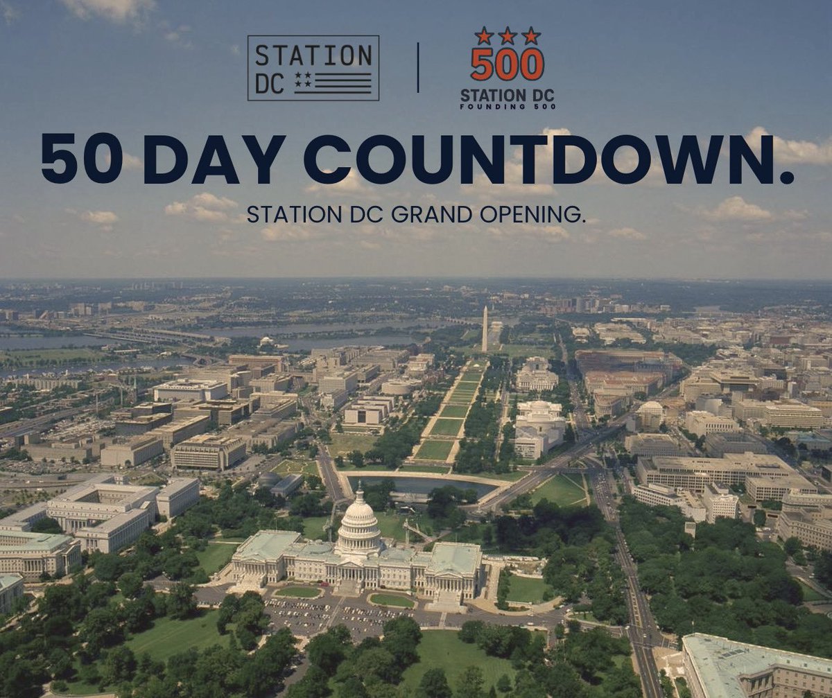 I joined @STATION DC as a Founding Member to help build the future of our country in my native hometown. 

This is where the next chapter of American innovation starts. Doors open to this incredible space on September 24th. Are you in? 

🔗 Learn more: stationdc.org