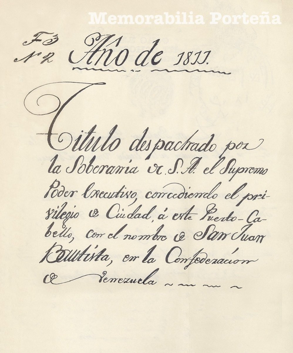 Un día como hoy celebramos 214 años desde que le fuera otorgado a Puerto Cabello su Título de Ciudad, dejando de depender de Valencia y con derecho a tener su propio Cabildo. Es el día de la reafirmación del gentilicio porteño!