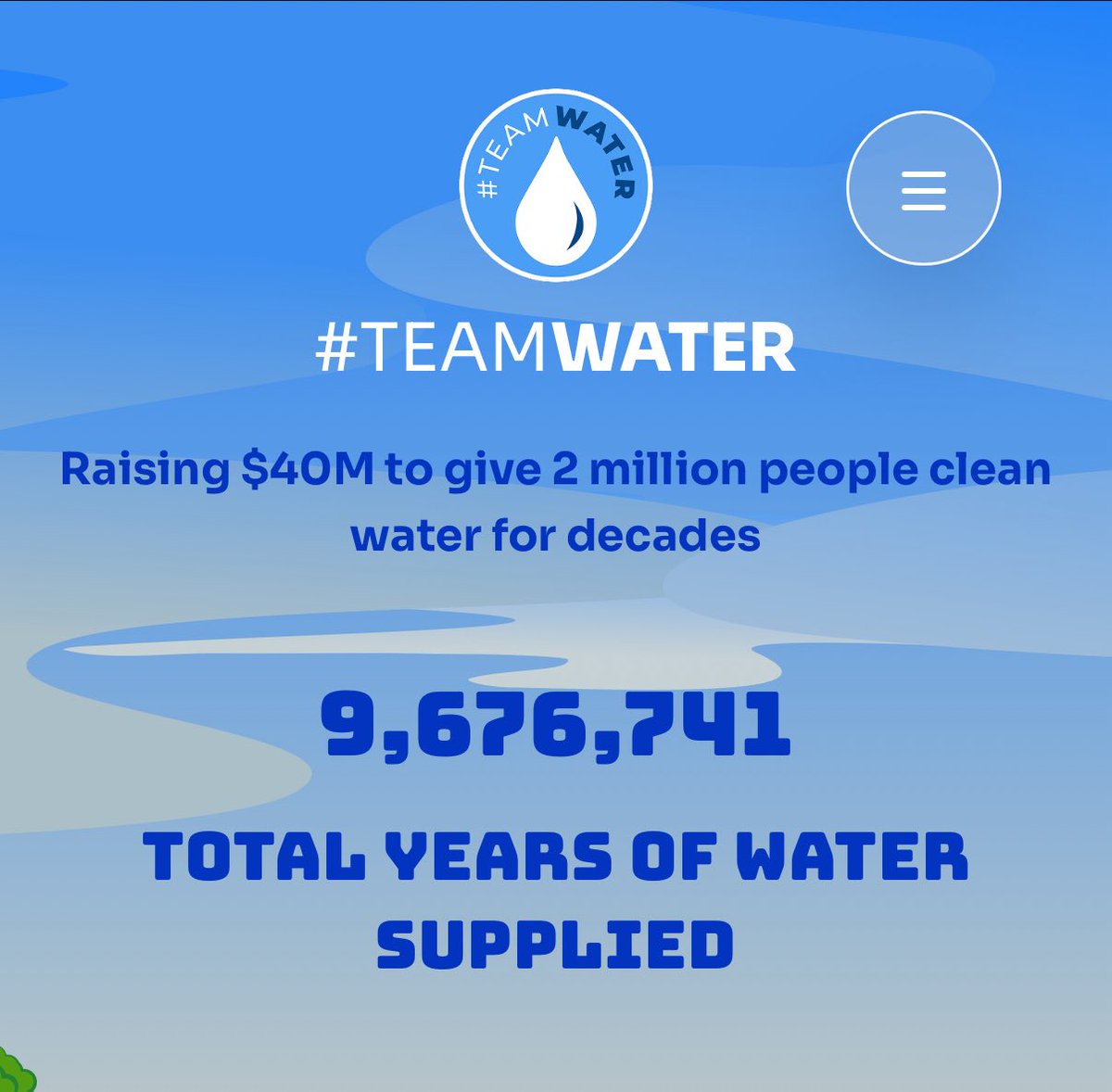 MarkRober's tweet image. We’re getting close to $10M after the first 5 days of #TeamWater! We only have until the end of August though so the pressure’s on. $1 = 1 year of water for an actual human who needs it. TeamWater.org