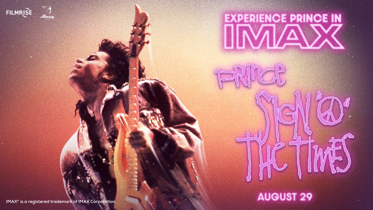 For the first time in #IMAX, it's the one and only #Prince! Get tickets now to Prince: Sign O' the Times: loom.ly/pOUo61g
