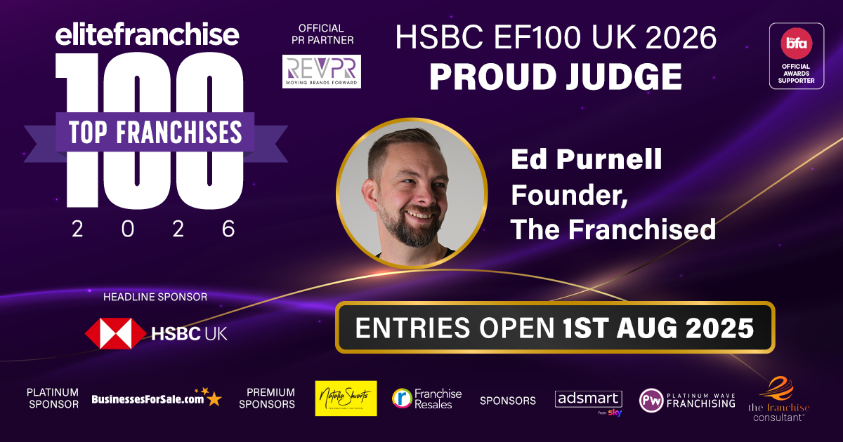 Ed Purnell is one of our many wonderful Judges for the #EF100 awards. 🏆🥳

Ed is a leading strategist in franchise #recruitment, known for shaking up traditional methods and helping #franchisors grow with confidence and clarity. 

To find out more: elitefranchisemagazine.co.uk/ef100