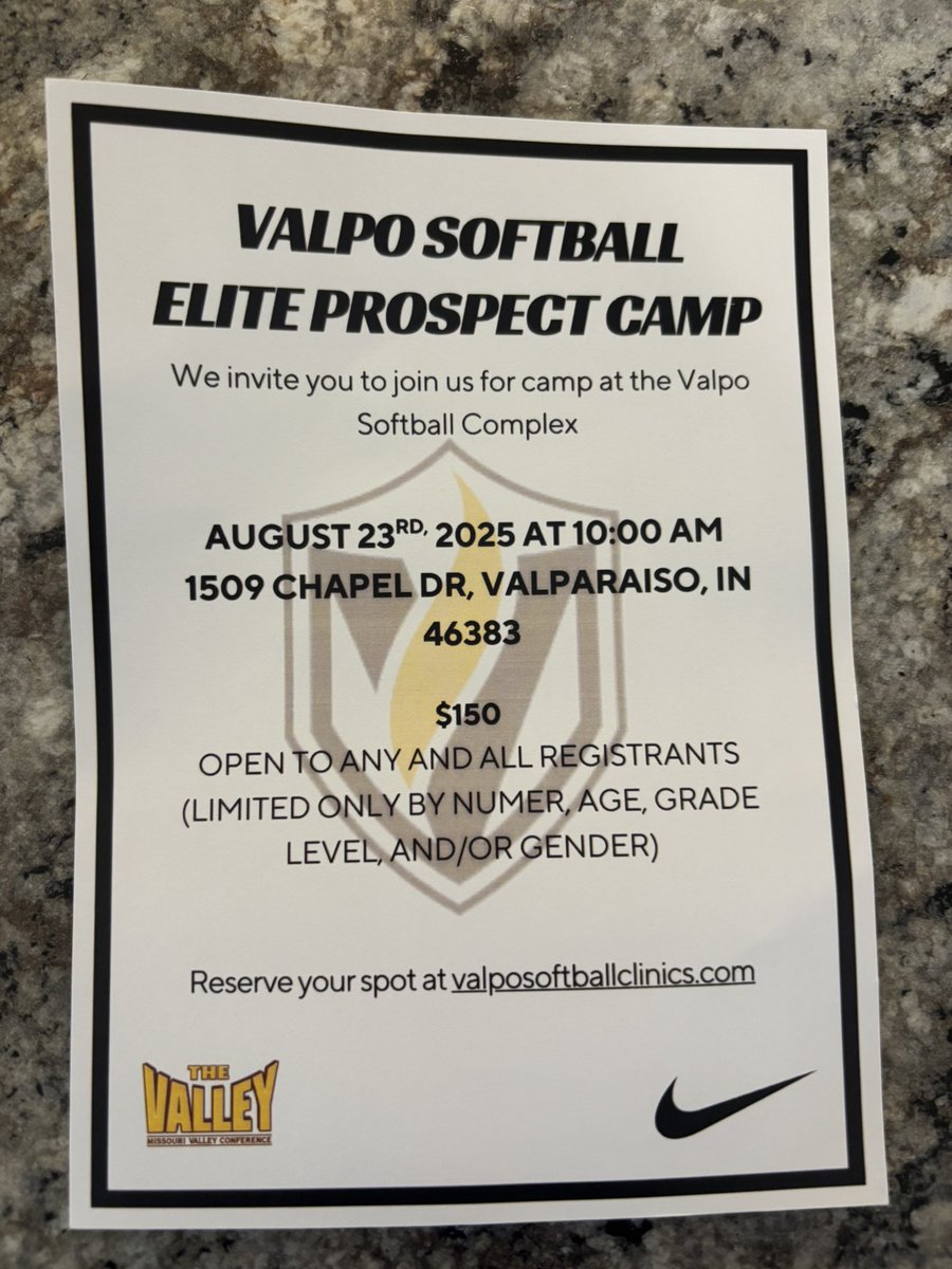 Thank you <a href="/ValpoSoftball/">Valpo Softball</a> for the camp invite!! <a href="/09_WIlightning/">Wisconsin Lightning 09</a>