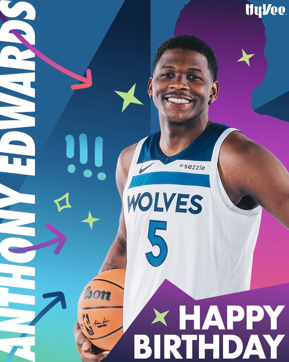 Minnesota Timberwolves (@timberwolves) on Twitter photo HBD ANT!!! 🥳🥳 HBD ANT!!! 🥳🥳