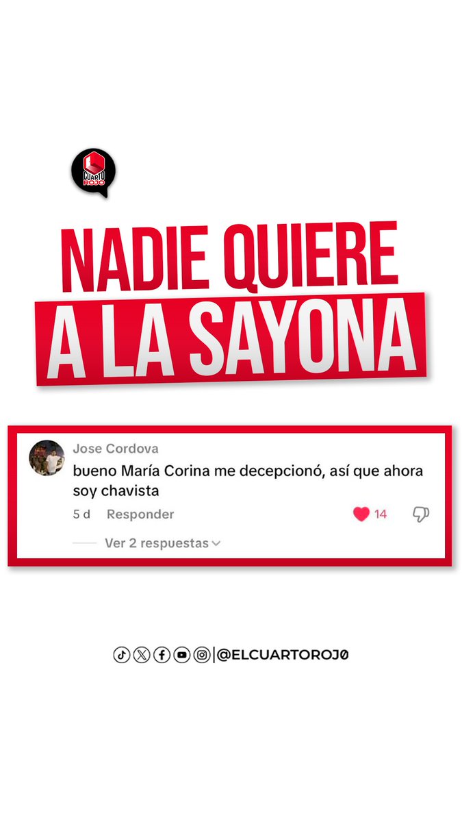 #Atención Vainas que te encuentras cuando vas a revisar Tik Tok 😆

Ojo no es un simulacro Maria Corina, mucho menos clandestino.

La gente ya no soporta ni quiere escuchar a esa señora. ¿Por qué será? Nosotros venceremos! 🇻🇪