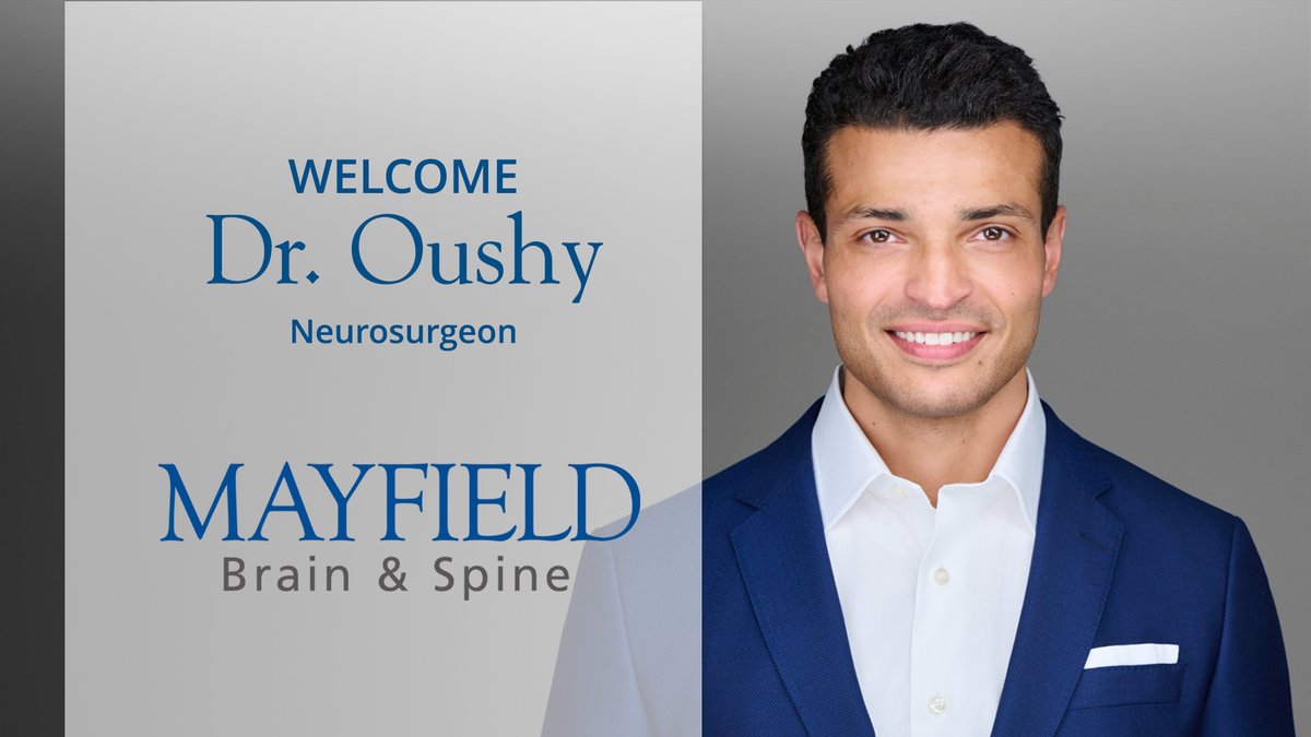 Neurosurgeon Dr. Soliman Oushy has joined Mayfield as part of the team treating neurovascular conditions including strokes and brain aneurysms. Read more about Dr. Oushy. bit.ly/Oushy_announce <a href="/cincymedsociety/">Academy of Medicine</a> #Neurosurgeon