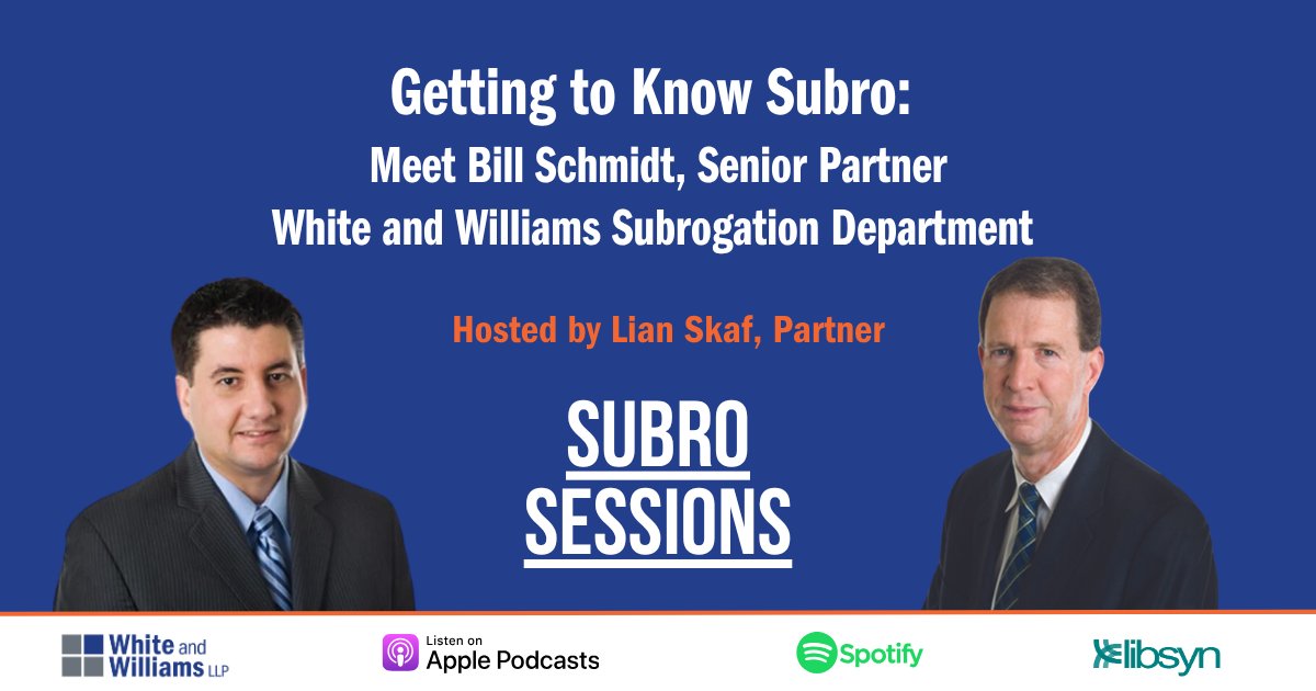In this episode, Lian interviews Bill Schmidt, Senior Partner, who will be retiring in August after a 40+ year career practicing law. Bill shares how he plans to spend retirement and how he started his career, along with tips for subrogation attorneys.

loom.ly/C7hRRpg