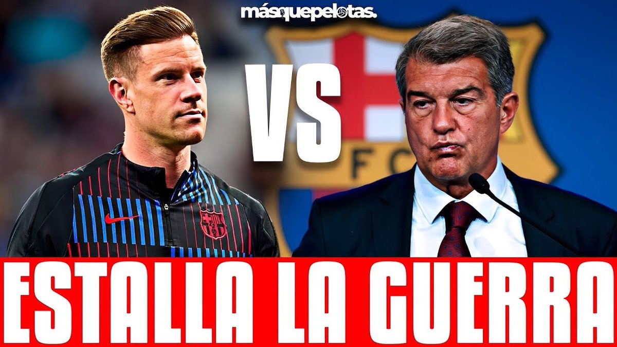 ᴀᴅʀɪᴀ́ɴ sᴀ́ɴᴄʜᴇᴢ (@_adriansnchz) on Twitter photo 🚨🚨 Ter Stegen le declara la guerra al #FCBarcelona 👉🏻 youtu.be/W_zB-8UAtOU?si…
El portero alemán NO acepta firmar el informe que el club debe presentar a La Liga.
#ULTIMAHORA | <a href="/mas_que_pelotas/">Más Que Pelotas ®</a> 🚨🚨 Ter Stegen le declara la guerra al #FCBarcelona 👉🏻 youtu.be/W_zB-8UAtOU?si…
El portero alemán NO acepta firmar el informe que el club debe presentar a La Liga.
#ULTIMAHORA | <a href="/mas_que_pelotas/">Más Que Pelotas ®</a>