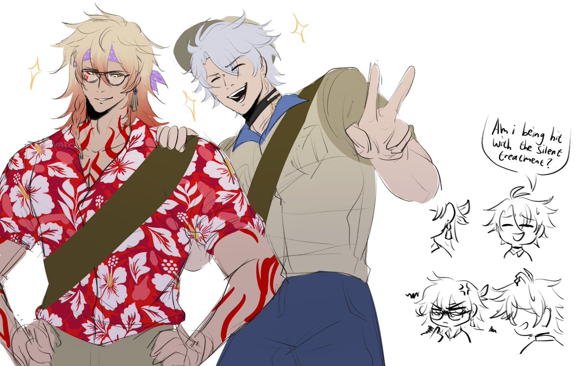 Devan | Comipara 5: I 25-26 (@the_nomestic) on Twitter photo My stomach actually hurts from laughing the entire Peak stream. Have this quick doodle! <3 <a href="/TunnelVa/">Joshua Waters</a> <a href="/Warburton_Gabe/">Gabriel Warburton</a>
.
#HonkaiStarRail #Phainon #Mydei My stomach actually hurts from laughing the entire Peak stream. Have this quick doodle! <3 <a href="/TunnelVa/">Joshua Waters</a> <a href="/Warburton_Gabe/">Gabriel Warburton</a>
.
#HonkaiStarRail #Phainon #Mydei