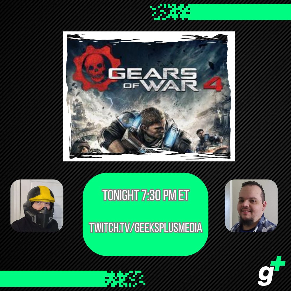 This week, the Gear Bros return — and the war continues! 💥 We’re kicking off our first playthrough of Gears of War 4. Don’t miss the action!
🎮 twitch.tv/geeksplusmedia
#GearsOfWar4 #GearBros #TwitchLive #CoopGaming #GearsOfWar #LiveStream #GeeksPlus #XboxGaming #TwitchStreamers