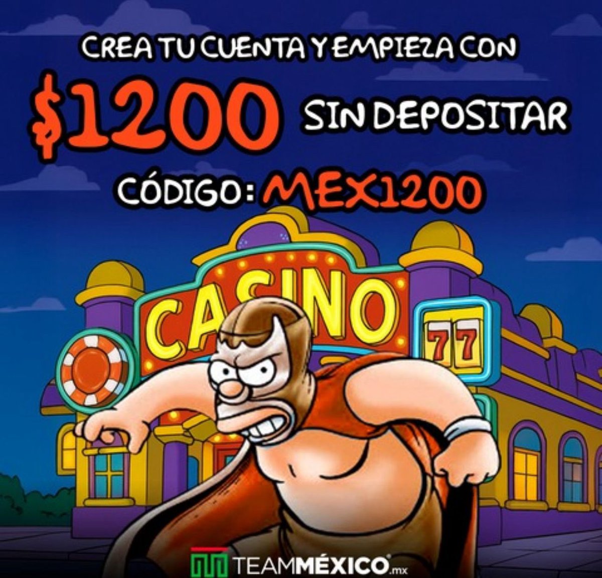 Tipster Mexicano (@tipstermexicano) on Twitter photo 💀 La banda de <a href="/teammexicomx/">TeamMéxico.mx</a> se volvió loca y no sé por cuánto tiempo van a mantener esto.
📌 Regístrate y llévate $1200 así nomas, sin depositar ni nada, solo usa el código MEX1200 y listo 🤑
📎 Apúrale: bit.ly/MexicanoTM 💀 La banda de <a href="/teammexicomx/">TeamMéxico.mx</a> se volvió loca y no sé por cuánto tiempo van a mantener esto.
📌 Regístrate y llévate $1200 así nomas, sin depositar ni nada, solo usa el código MEX1200 y listo 🤑
📎 Apúrale: bit.ly/MexicanoTM