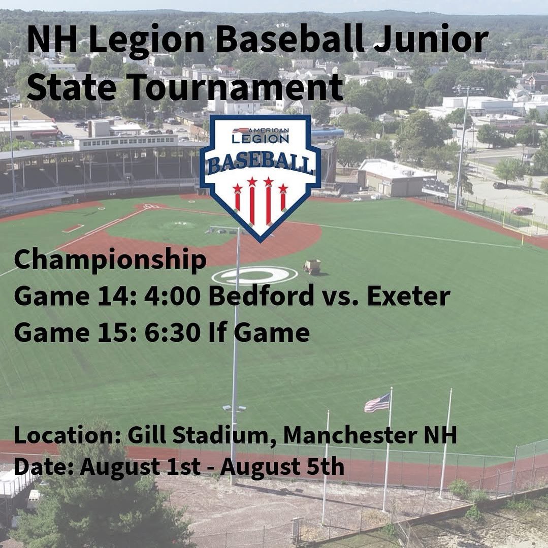 Final day of the Junior State Tournament! Bedford vs. Exeter for the championship.