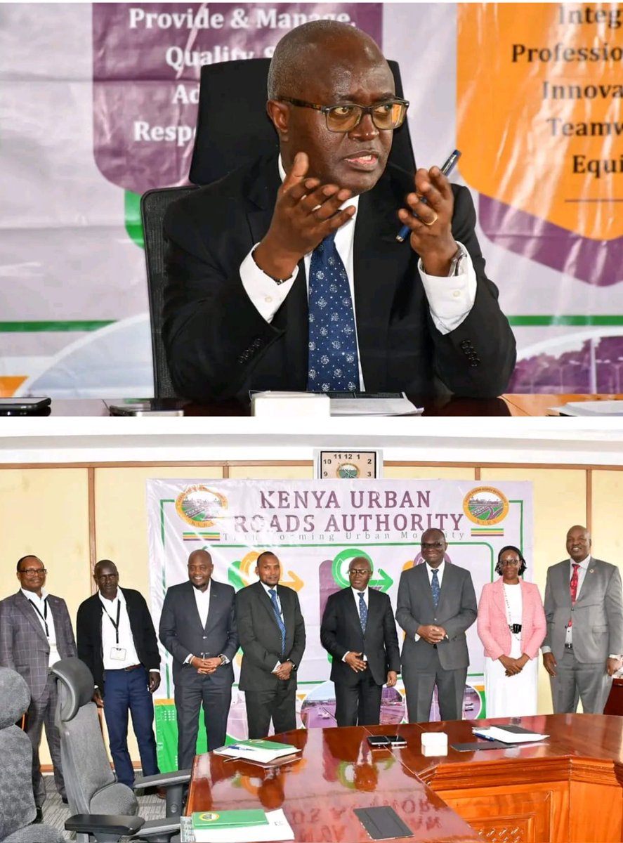 MuriraKinoti's tweet image. Today, I was pleased to host ISK President Eric Nyadimo, DP Nelly Mbugua &amp;amp; CEO Peter Kibet arap Biwott at KURA HQ.
We discussed deepening our collaboration on infrastructure development, policy frameworks &amp;amp; advancing professional growth in the sector.
#InfrastructureForGrowth…