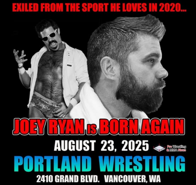 AntiWokeWrestle's tweet photo. Well known R@pist and PDF file @JoeyRyanOnline is being booked again, and I cannot tell you how dangerous this is. Portland Wrestling should be ashamed of themselves.
Joey Ryan needs to be exiled FOREVER from Pro Wrestling.
#wwe #joeyryan #portlandwrestling https://t.co/pzqnK2iQSk