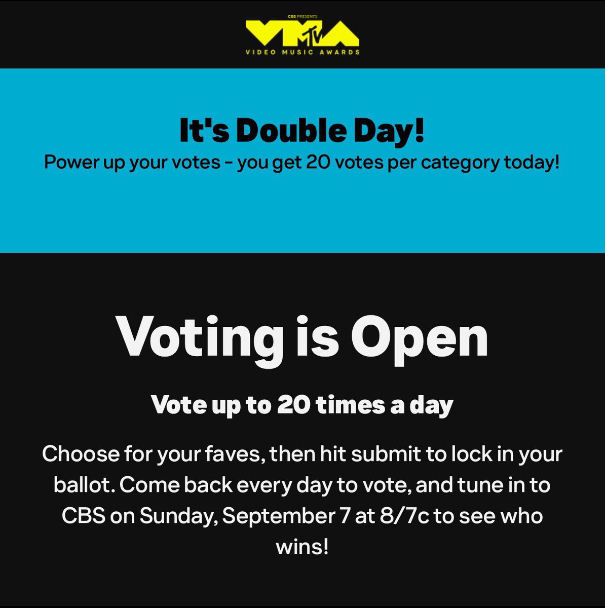 blinksunitedtwt's tweet image. 🗳️ | Video Music Awards #VMAs 

Voting is officially open and all 4 @BLACKPINK members are nominated!

Reminders:
• You can cast up to 20 votes per email

🚨Today is a DOUBLE DAY!
🔗 mtv.com/event/vma/vote…

#JISOO #JENNIE #LISA #ROSÉ #vmas2025